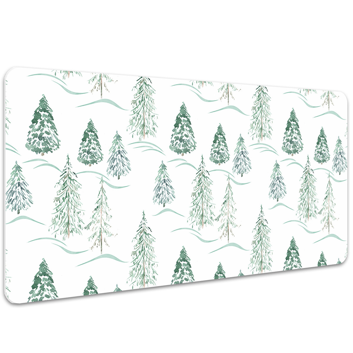 Podkładka na całe biurko Szkic zimowego lasu 100x50 cm
