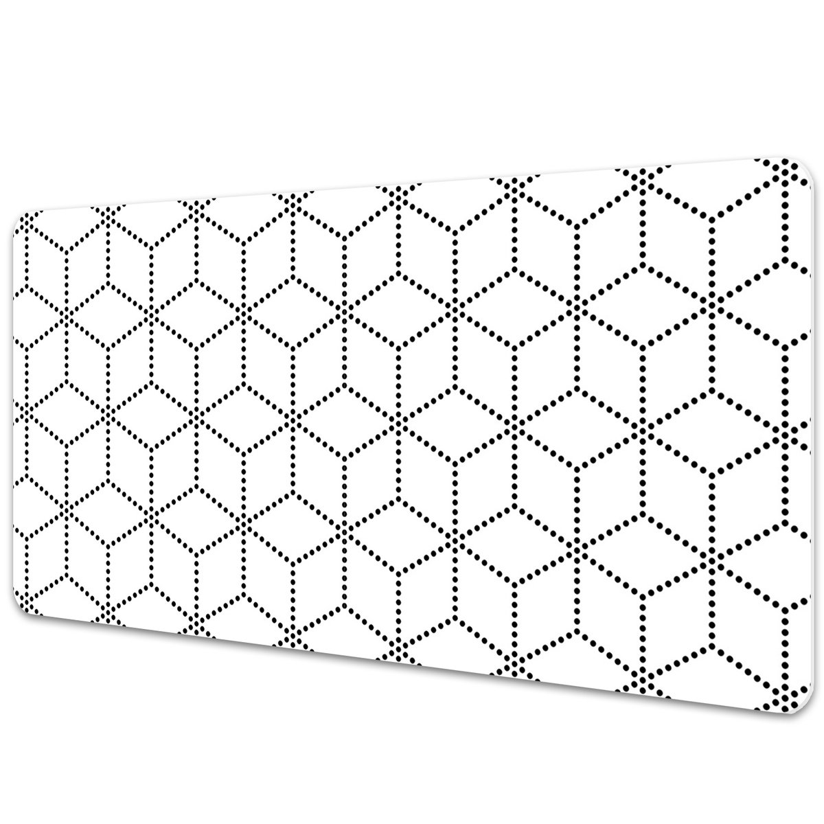 Mata na biurko Geometryczne sześciany 90x45 cm