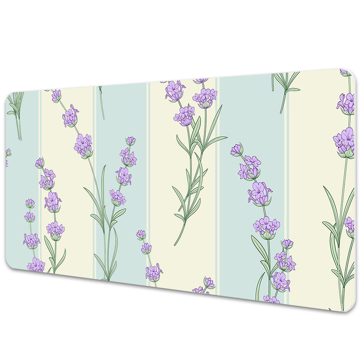 Duża mata na biurko Pole lawendy 90x45 cm