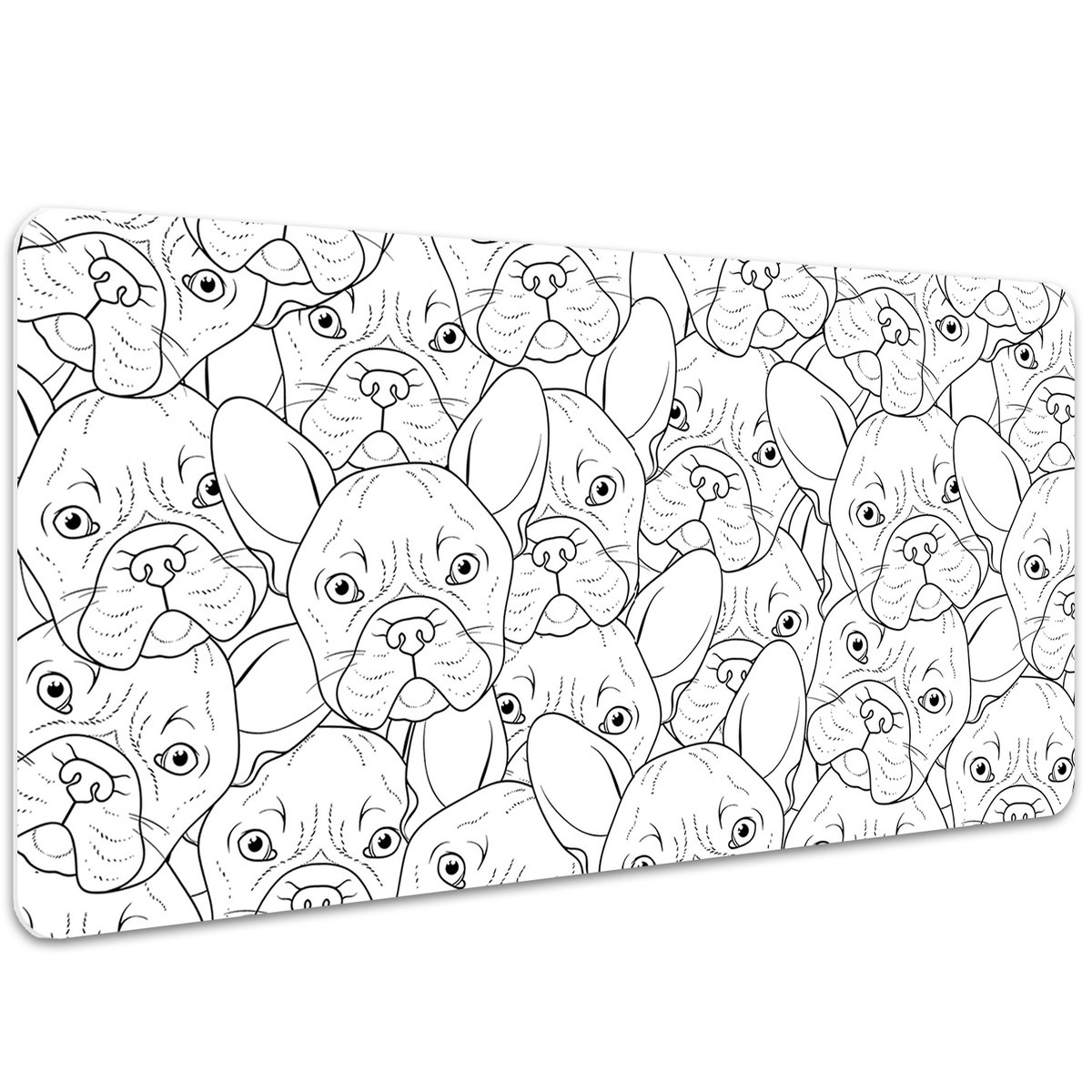 Mata ochronna na biurko Szkicowany buldog 100x50 cm