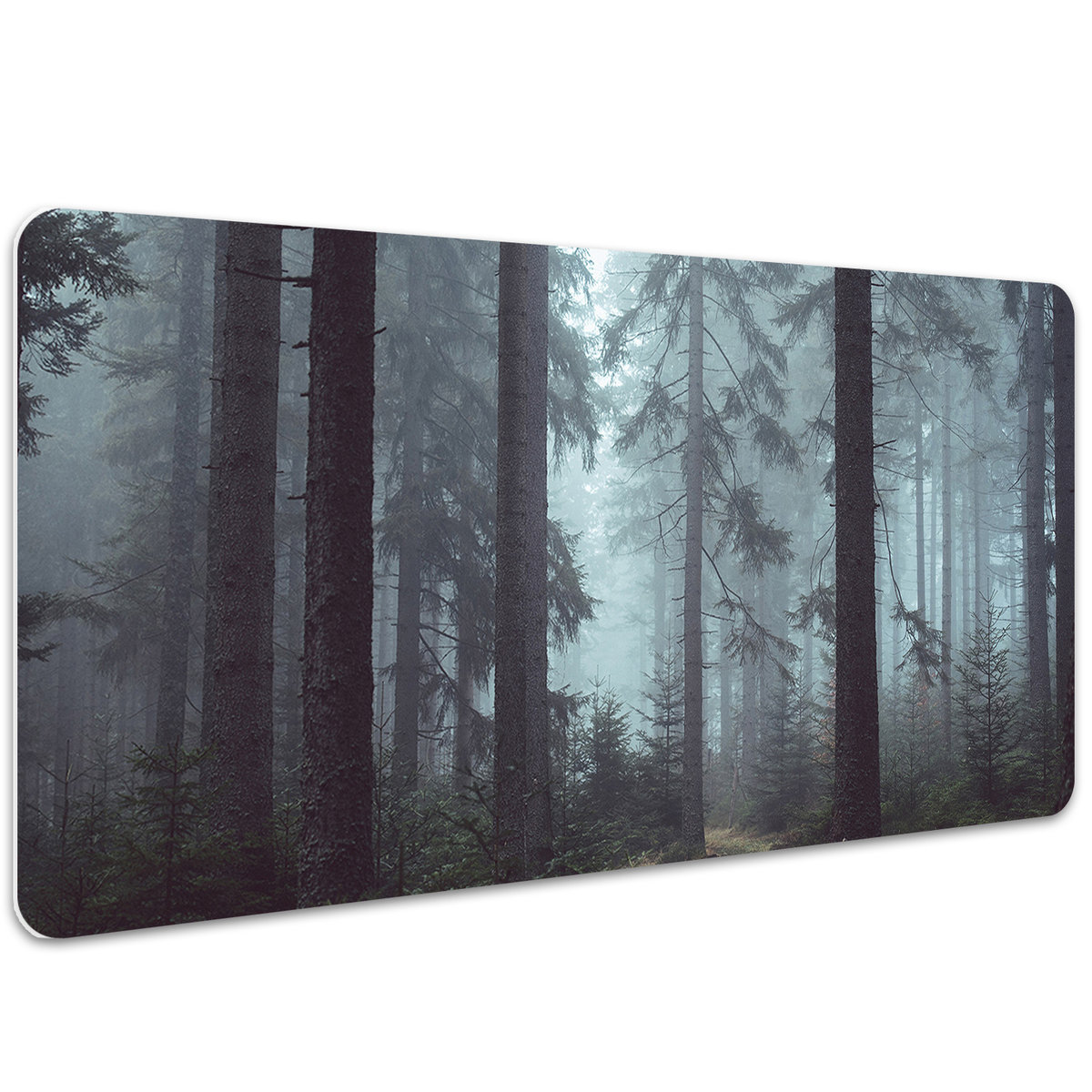 Podkładka na biurko z nadrukiem Las we mgle 100x50 cm