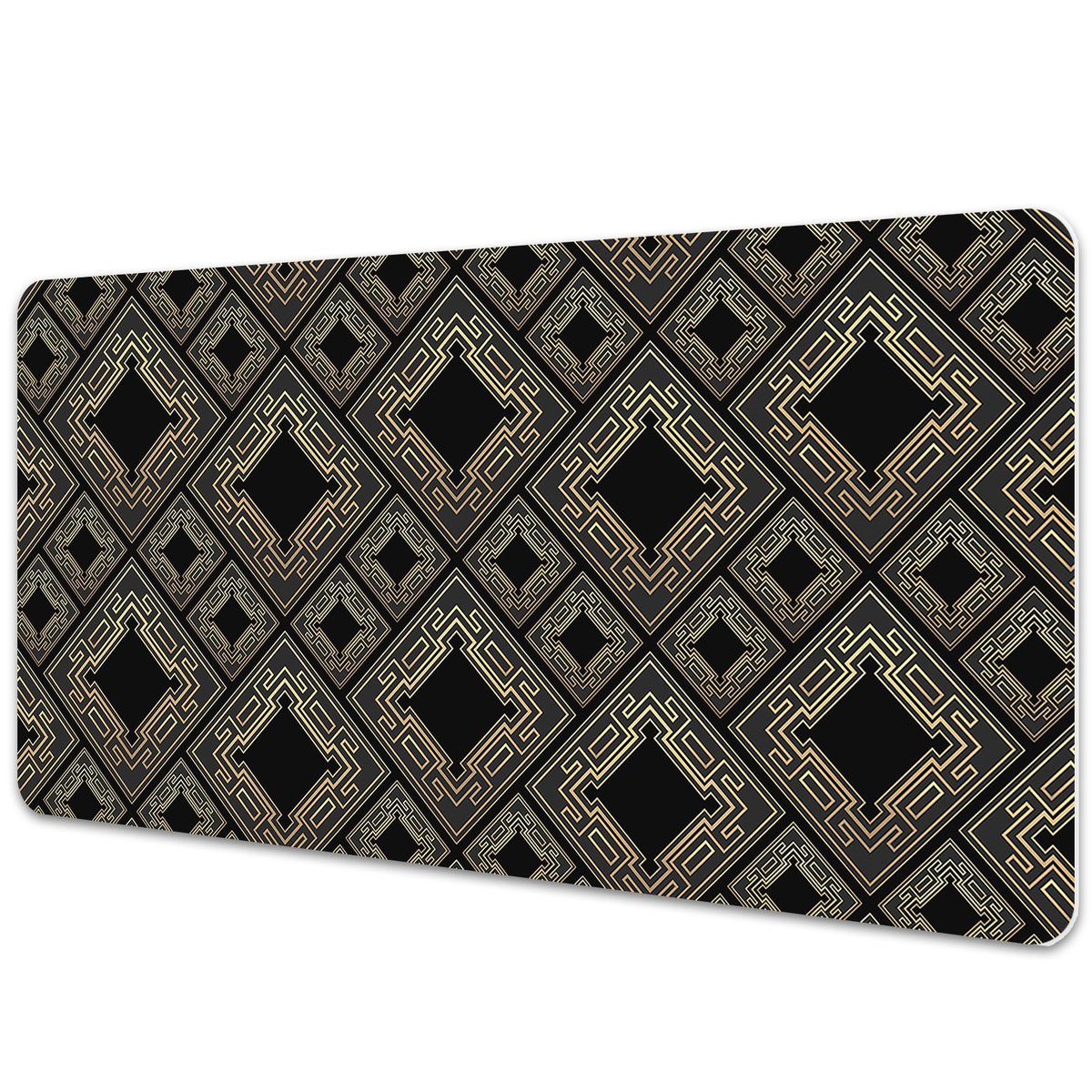 Duża mata na biurko Kafelki z geometrycznym wzorem 90x45 cm