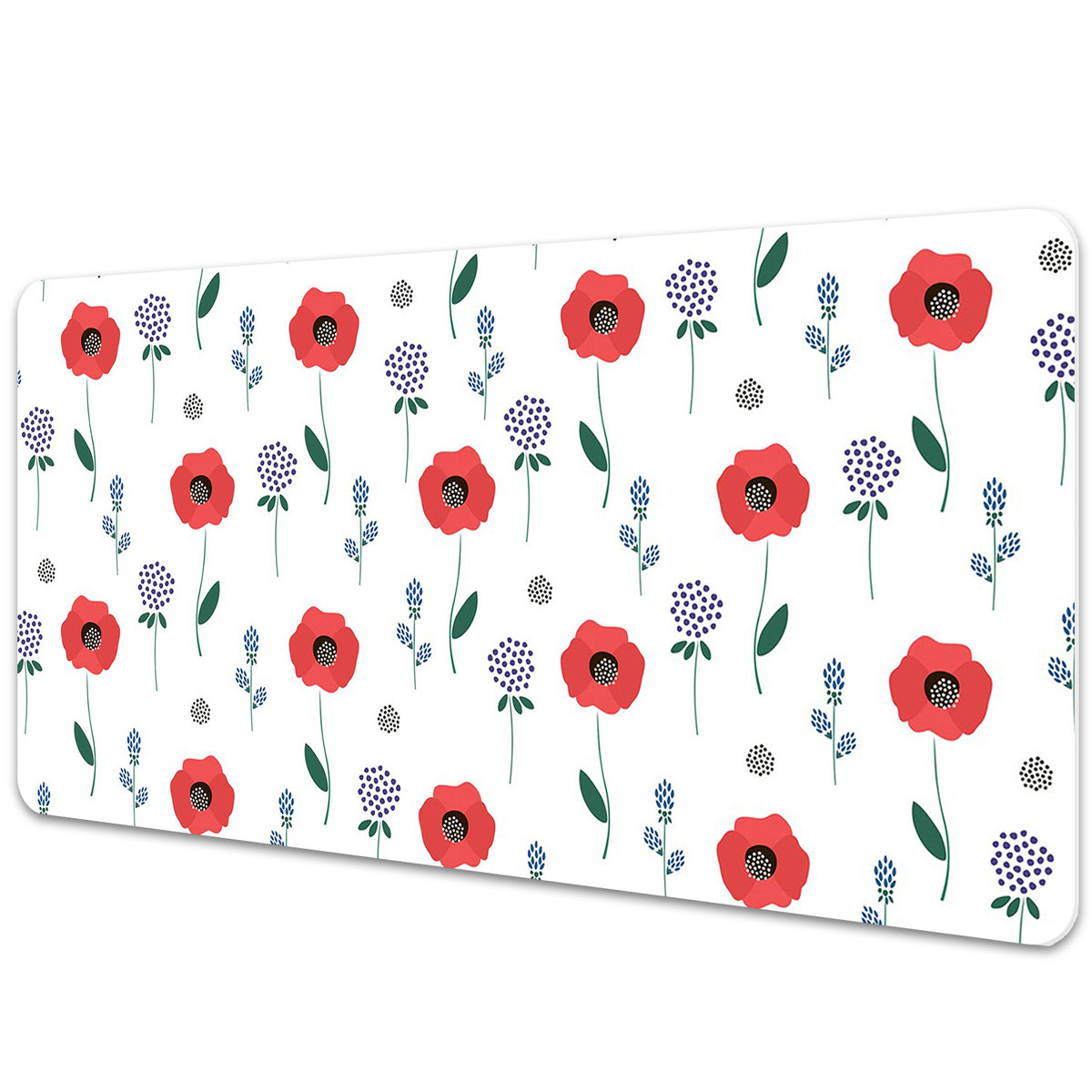 Podkładka na biurko z nadrukiem Pole maków 90x45 cm