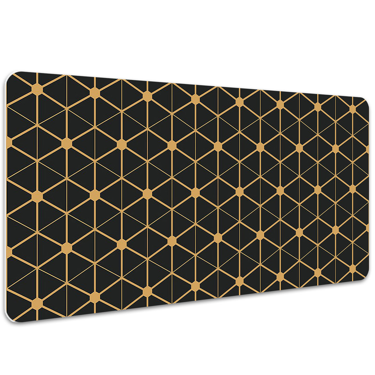 Duża mata na biurko Geometryczne sześciokąty 100x50 cm
