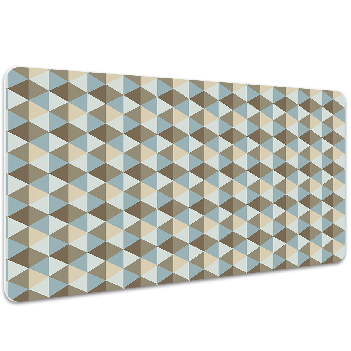 Duża mata na biurko Geometryczna iluzja w stylu vintage 100x50 cm