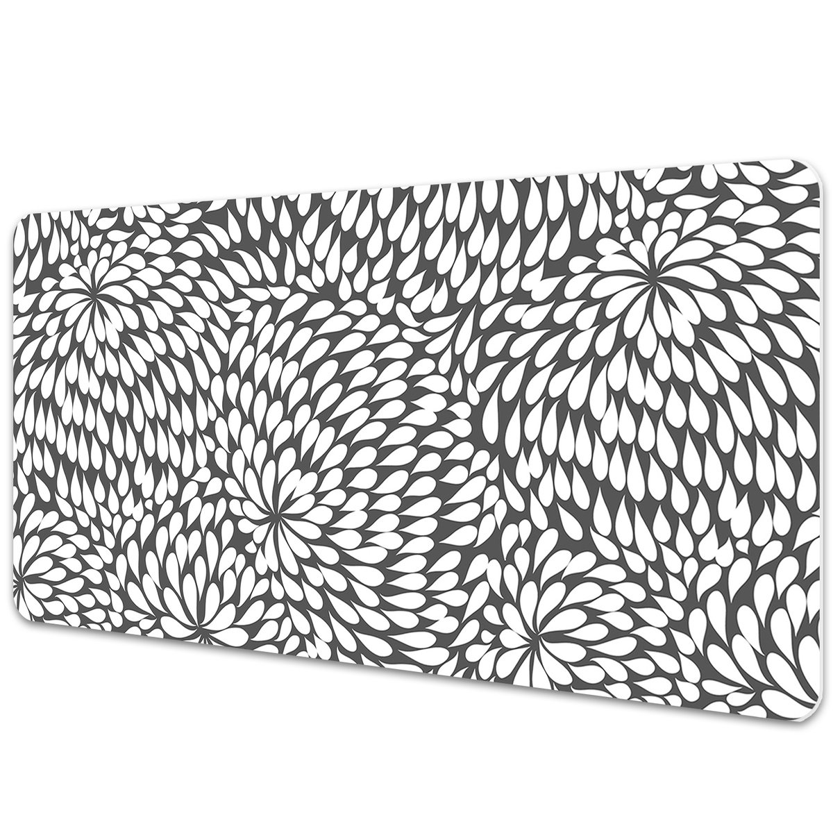 Podkładka na biurko Abstrakcyjny czarny kwiat 90x45 cm