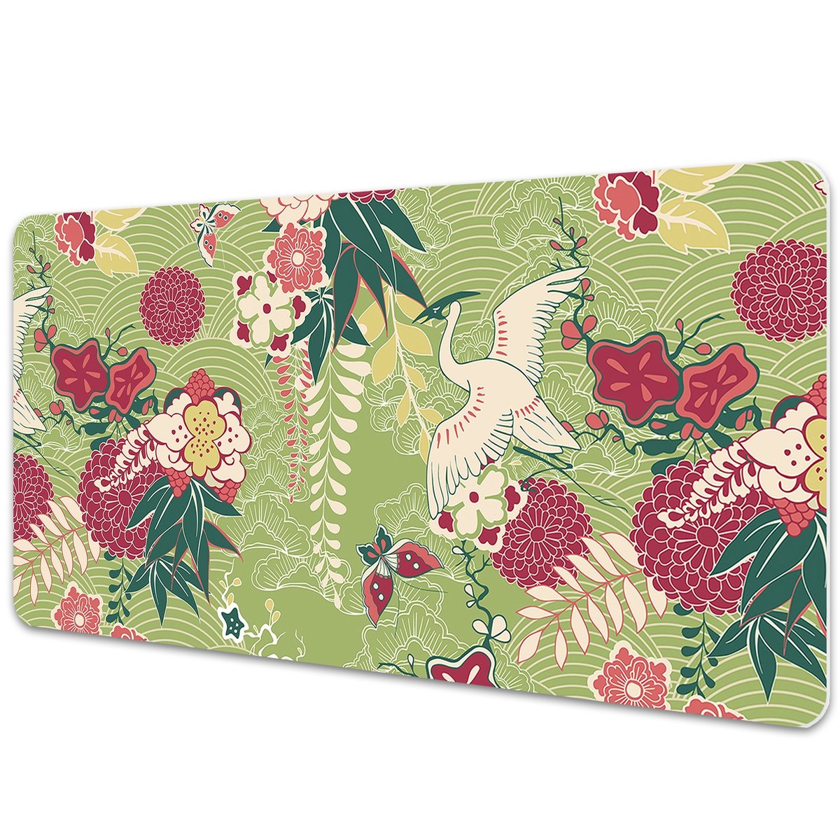 Duża mata na biurko Fauna i flora 90x45 cm