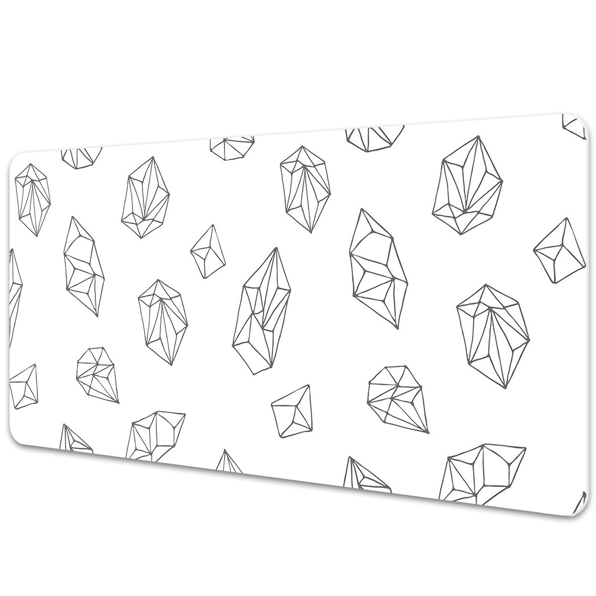 Mata na biurko Geometryczne bryły przestrzenne 90x45 cm