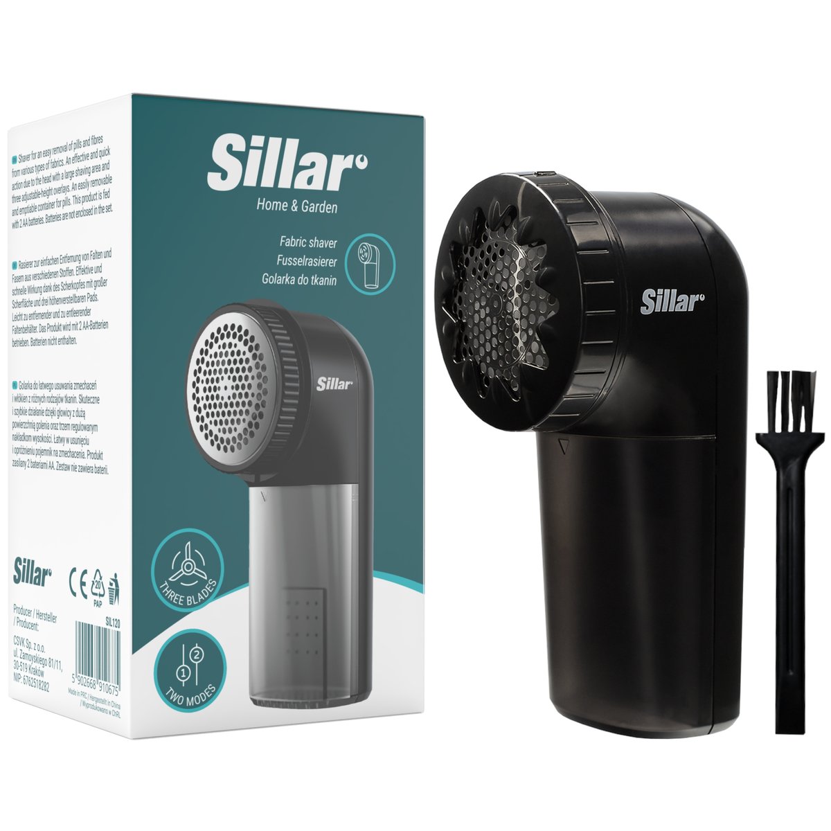 Sillar golarka do ubrań elektryczna do swetrów odzieży tkanin na baterie