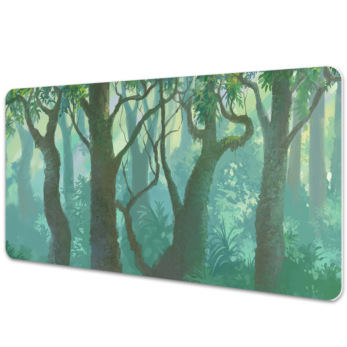 Podkładka na biurko z nadrukiem Krajobraz mrocznego lasu 90x45 cm