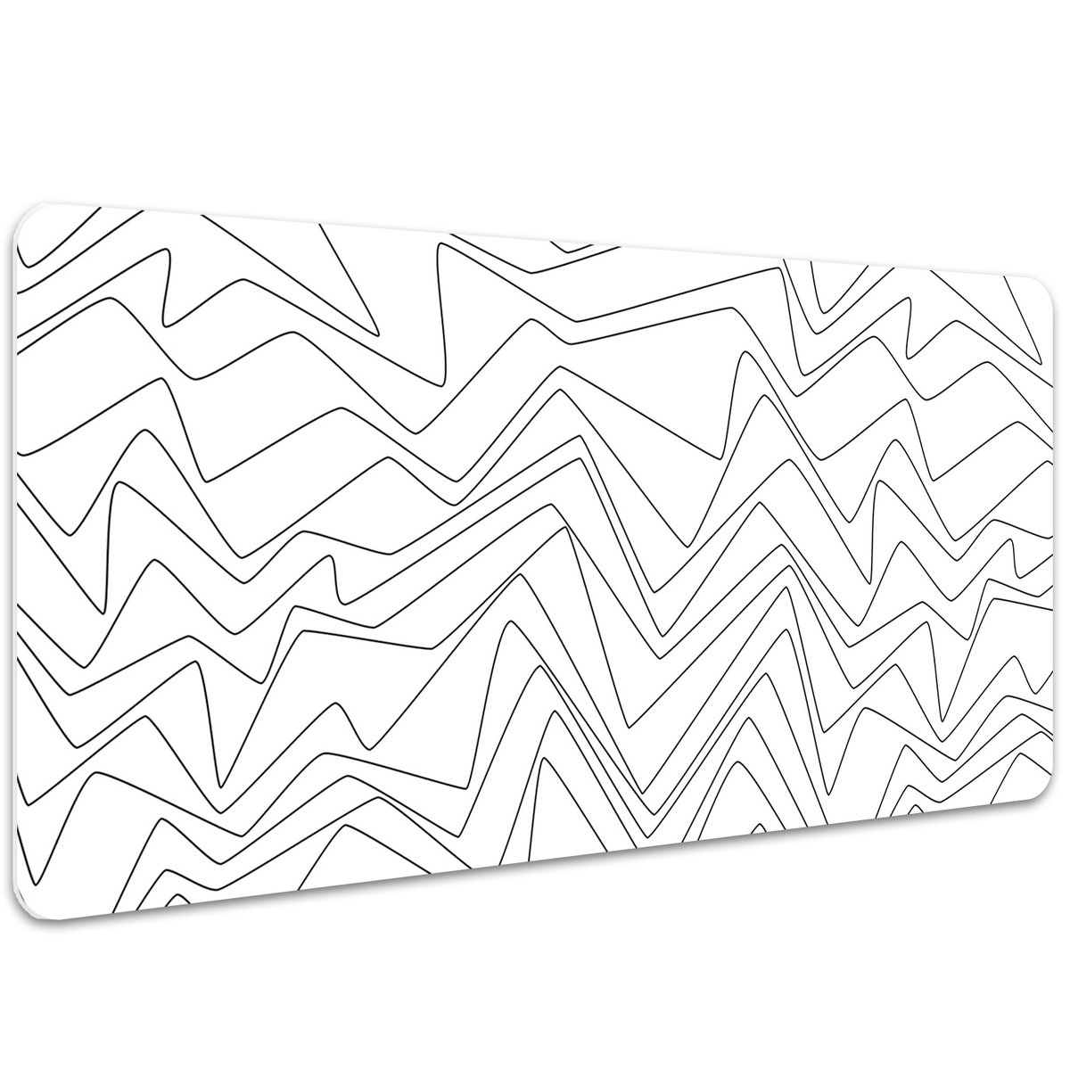 Mata na biurko Nieregularne linie geometryczne 100x50 cm