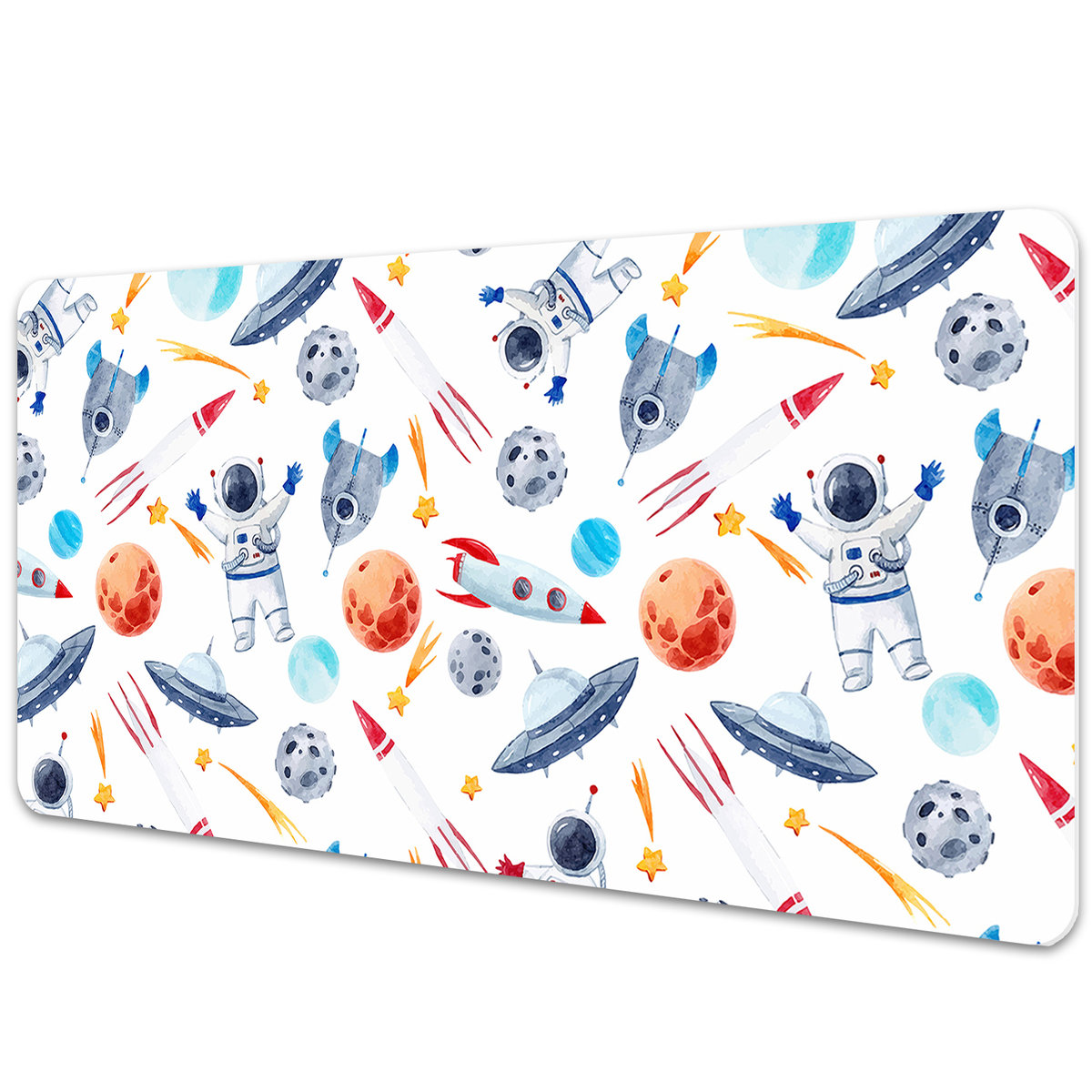 Mata na biurko dla dzieci Astronauta w kosmosie 90x45 cm