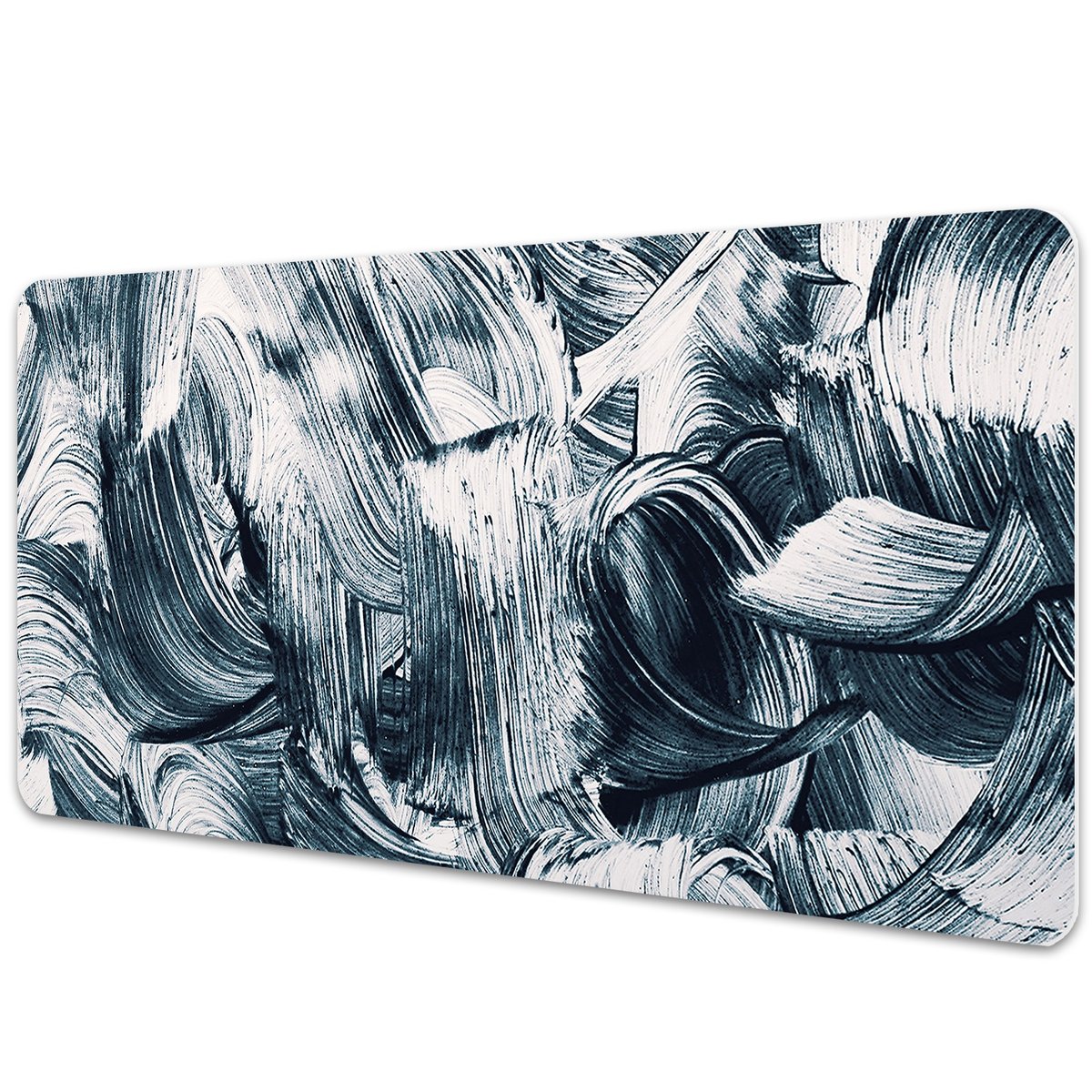 Podkładka na biurko z nadrukiem Ciemne ślady pędzla 90x45 cm