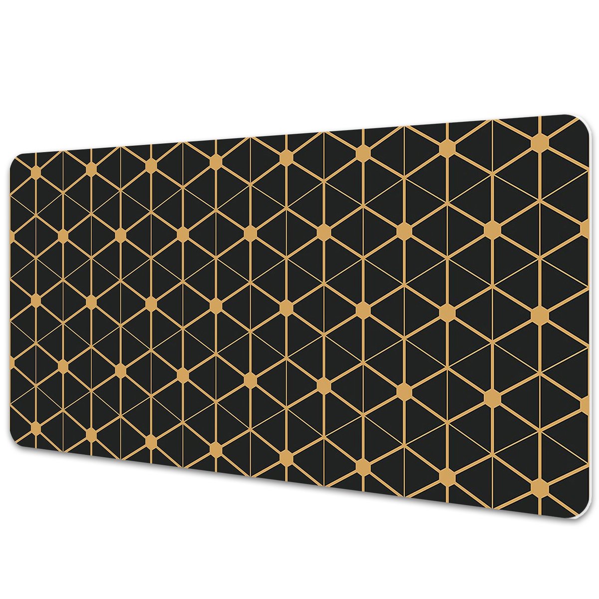 Duża mata na biurko Geometryczne sześciokąty 90x45 cm