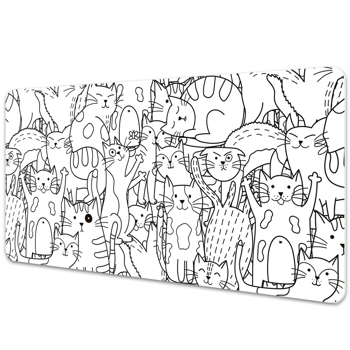 Mata ochronna na biurko Koty w stylu Doodle 90x45 cm