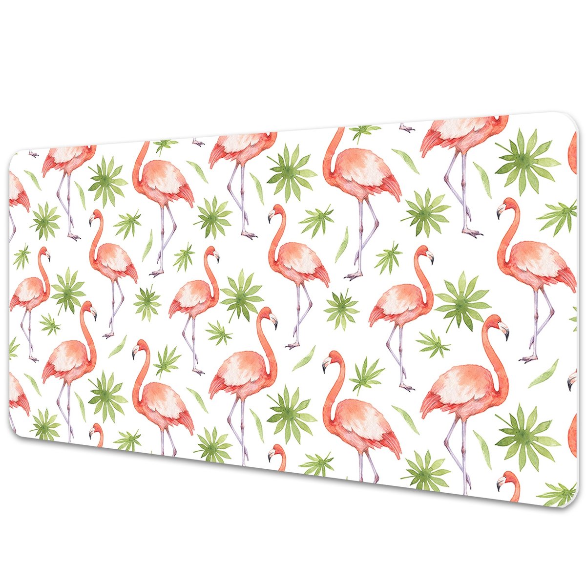 Podkładka na biurko z nadrukiem Flamingi 90x45 cm