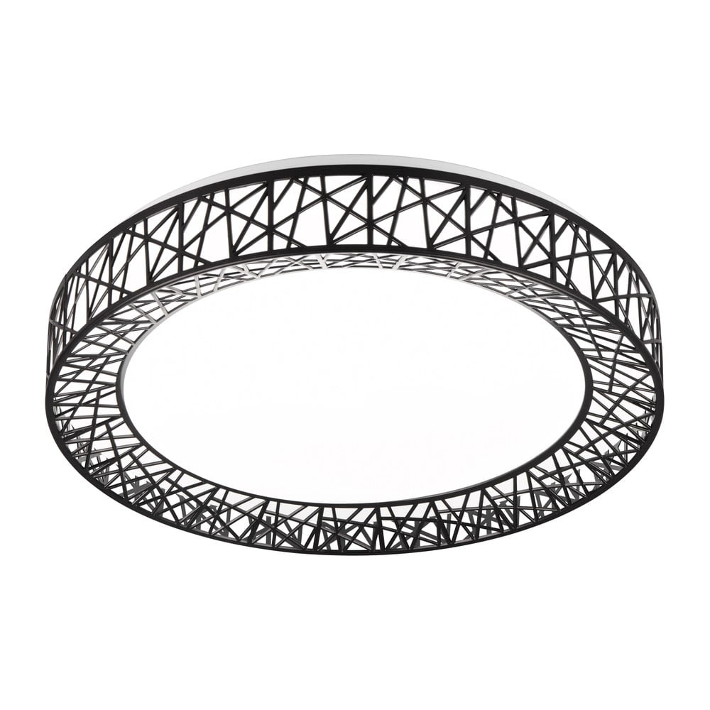 Czarna lampa sufitowa LED ø 48 cm Cluster – Trio
