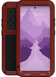 LOVE MEI Etui Pancerne Powerful do Galaxy S24 Ultra, czerwone