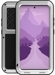 LOVE MEI Etui Pancerne Powerful do Galaxy S24 Ultra, srebrne