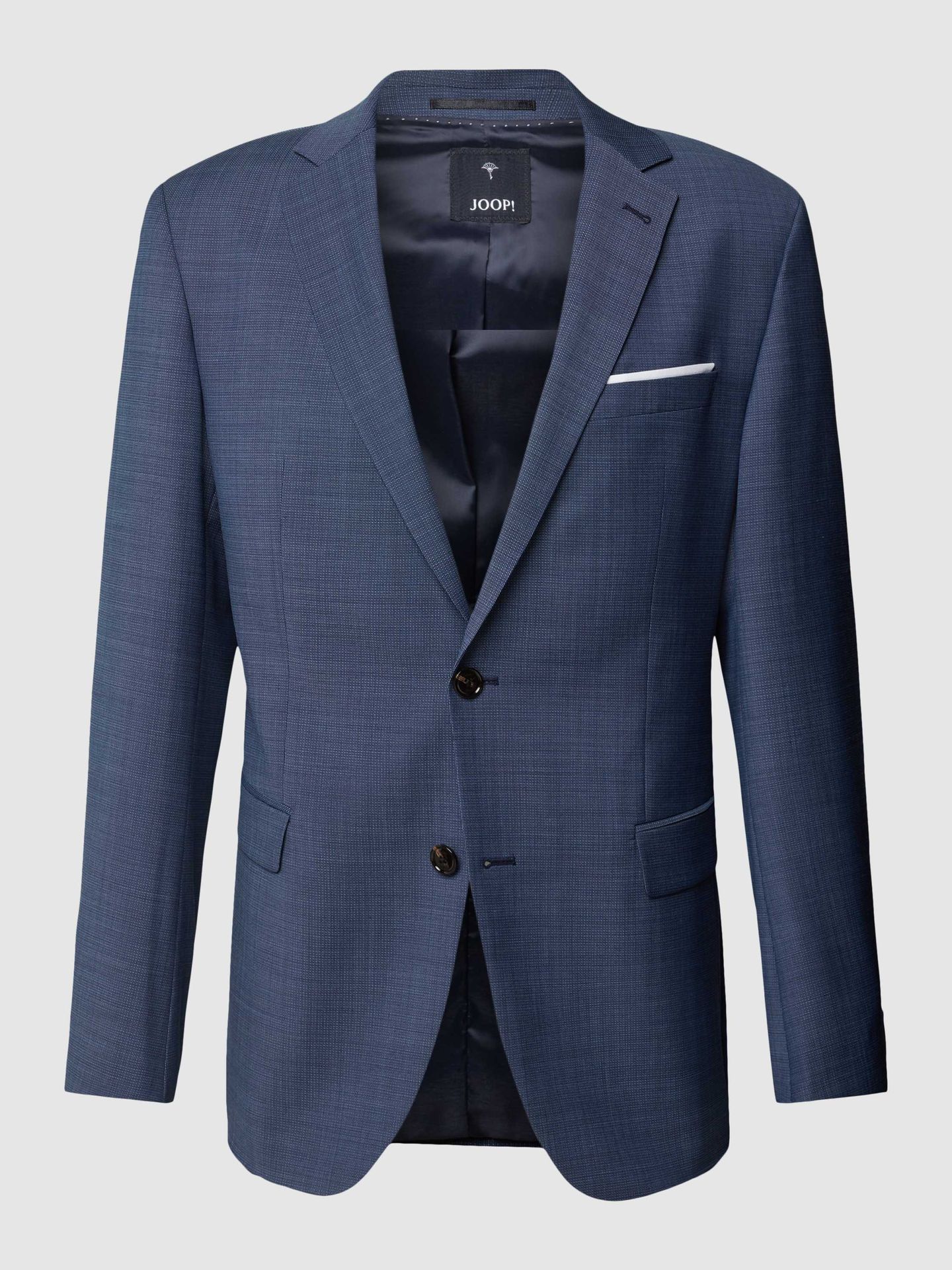 Marynarka na dwa guziki o kroju slim fit z tkanym wzorem model ‘Finch’