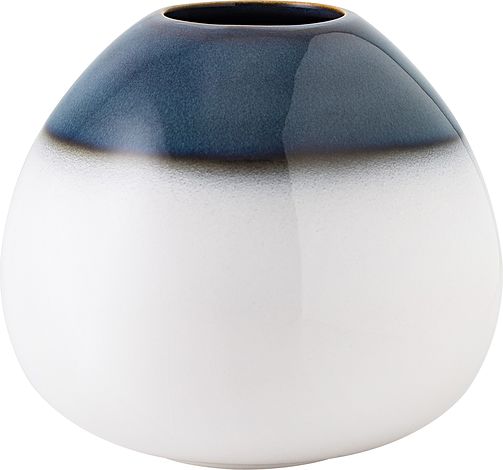 Wazon Lave Home Drop 12,8 cm biało-niebieski