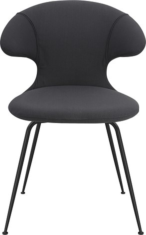 Krzesło Time Flies ciemnoszare na czarnych nogach