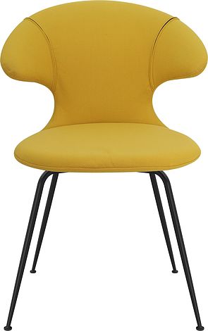 Krzesło Time Flies żółte na czarnych nogach