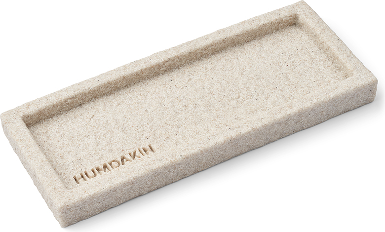 Taca dekoracyjna Humdakin 10 x 25 cm piaskowa