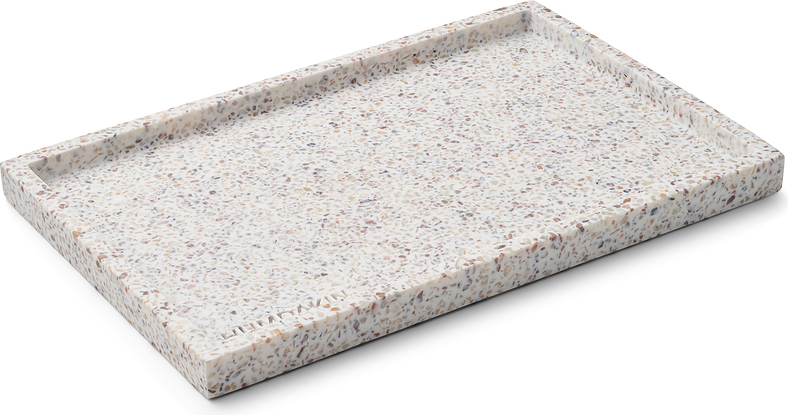 Taca dekoracyjna Humdakin Terrazzo 20 x 30 cm beżowa