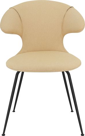 Krzesło Time Flies jasnobeżowe na czarnych nogach