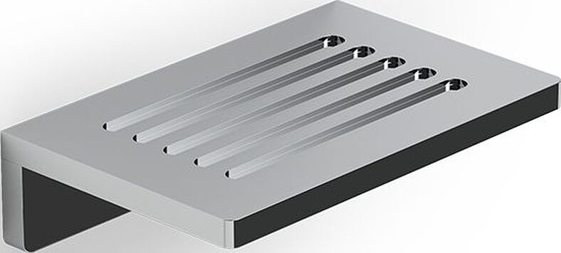 Mydelniczka Club prosta chrom ścienna