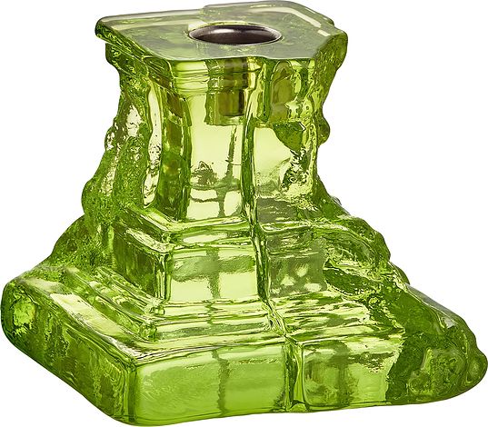 Świecznik na klasyczną świecę Rocky Baroque 9,5 cm zielony
