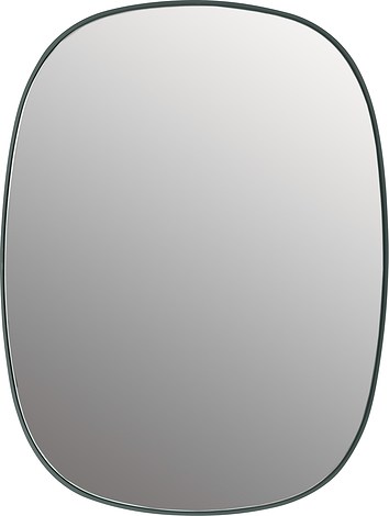 Lustro ścienne Framed S ciemnozielone