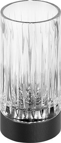 Kubek na szczoteczki do zębów Club karbowany czarny mat