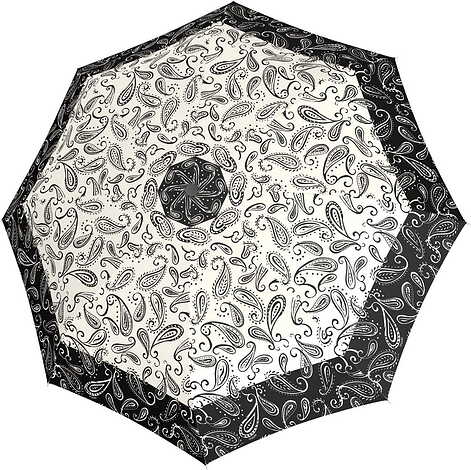 Parasolka Fiber Magic Paisley czarno-biała