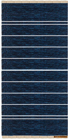 Dywan Theo 80 x 160 cm ciemnoniebieski