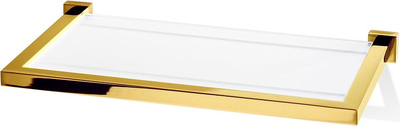 Półka łazienkowa Corner 30 cm złota