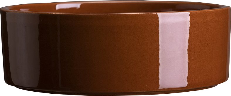 Podstawka pod doniczkę Hoff 30 cm czerwona szkliwiona