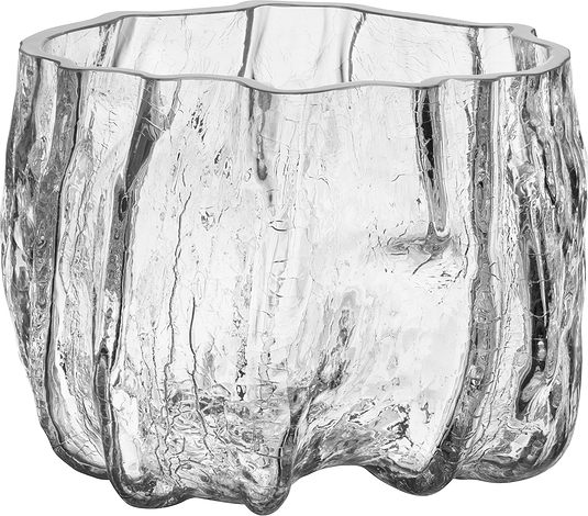 Wazon Crackle 17,5 cm przezroczysty kryształowy