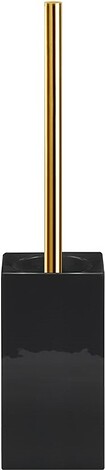 Szczotka do WC Porzellan kwadratowa złoto-czarna
