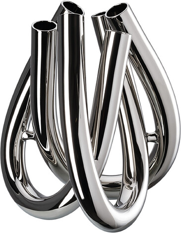 Wazon Triu 22 cm srebrny