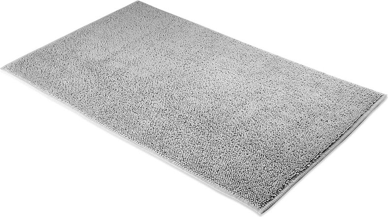 Dywanik łazienkowy Twist 70 x 120 cm srebrny
