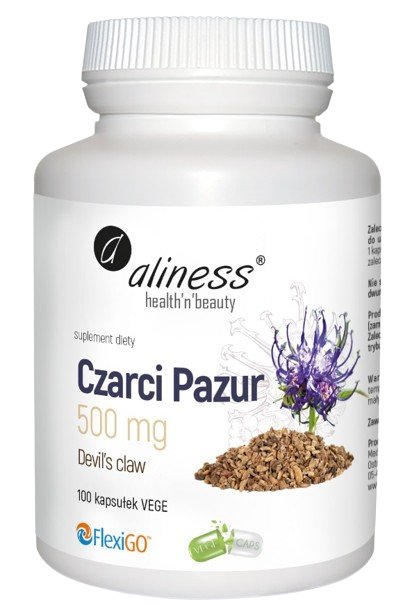 Czarci Pazur (Devil’s claw) 500 mg x 100 VEGE, Aliness