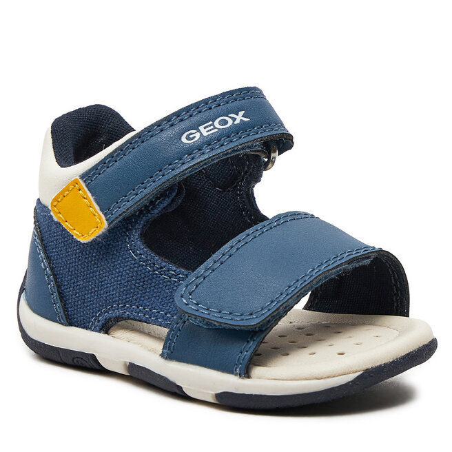 Sandały Geox B Sandal Tapuz Boy B450XB 05410 C4B2G Avio/Dk Yellow