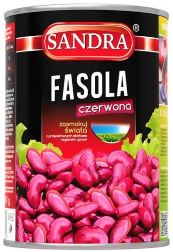 Fasola czerwona Sandra puszka 425ml