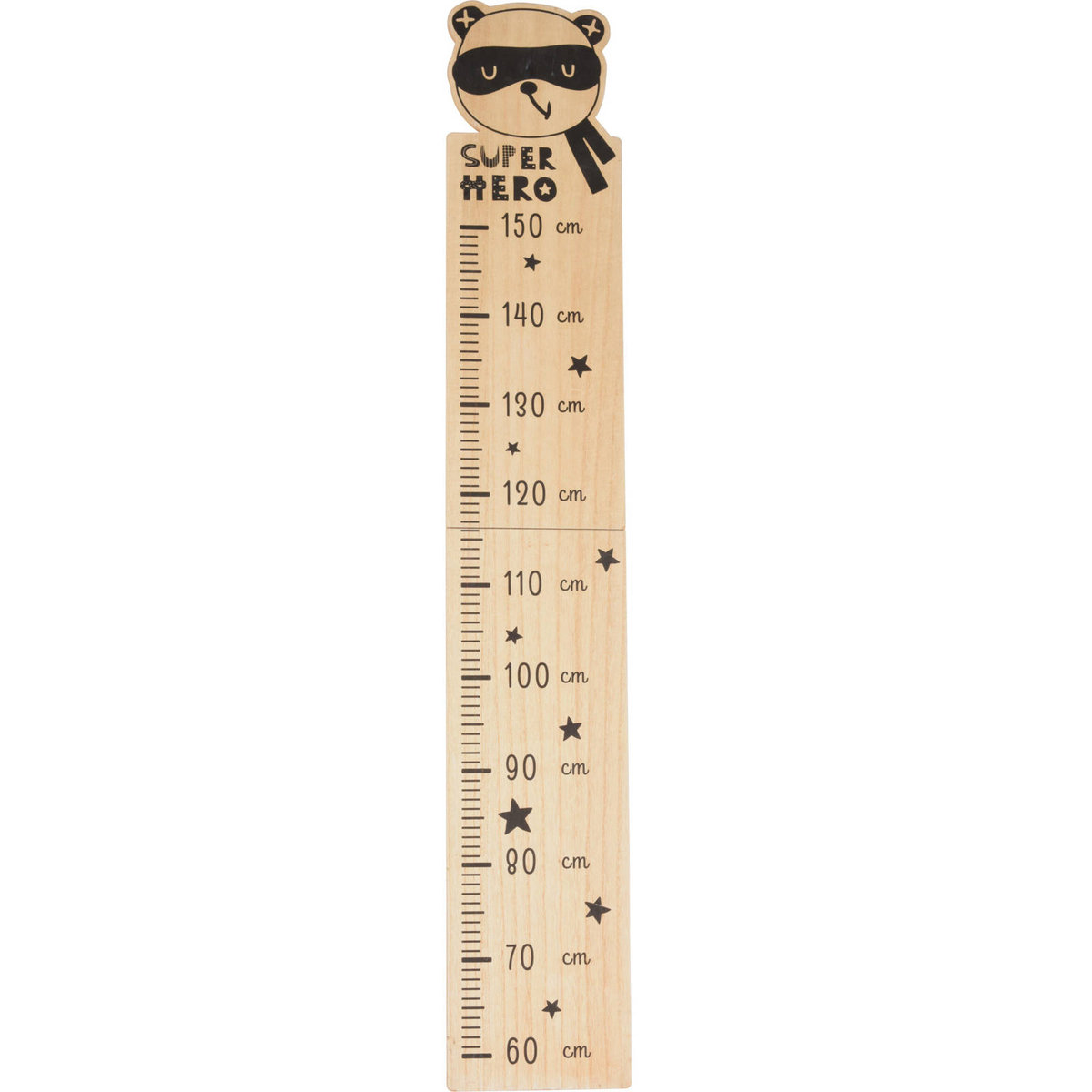 Miarka wzrostu dla dzieci z MDF, od 60 do 150 cm
