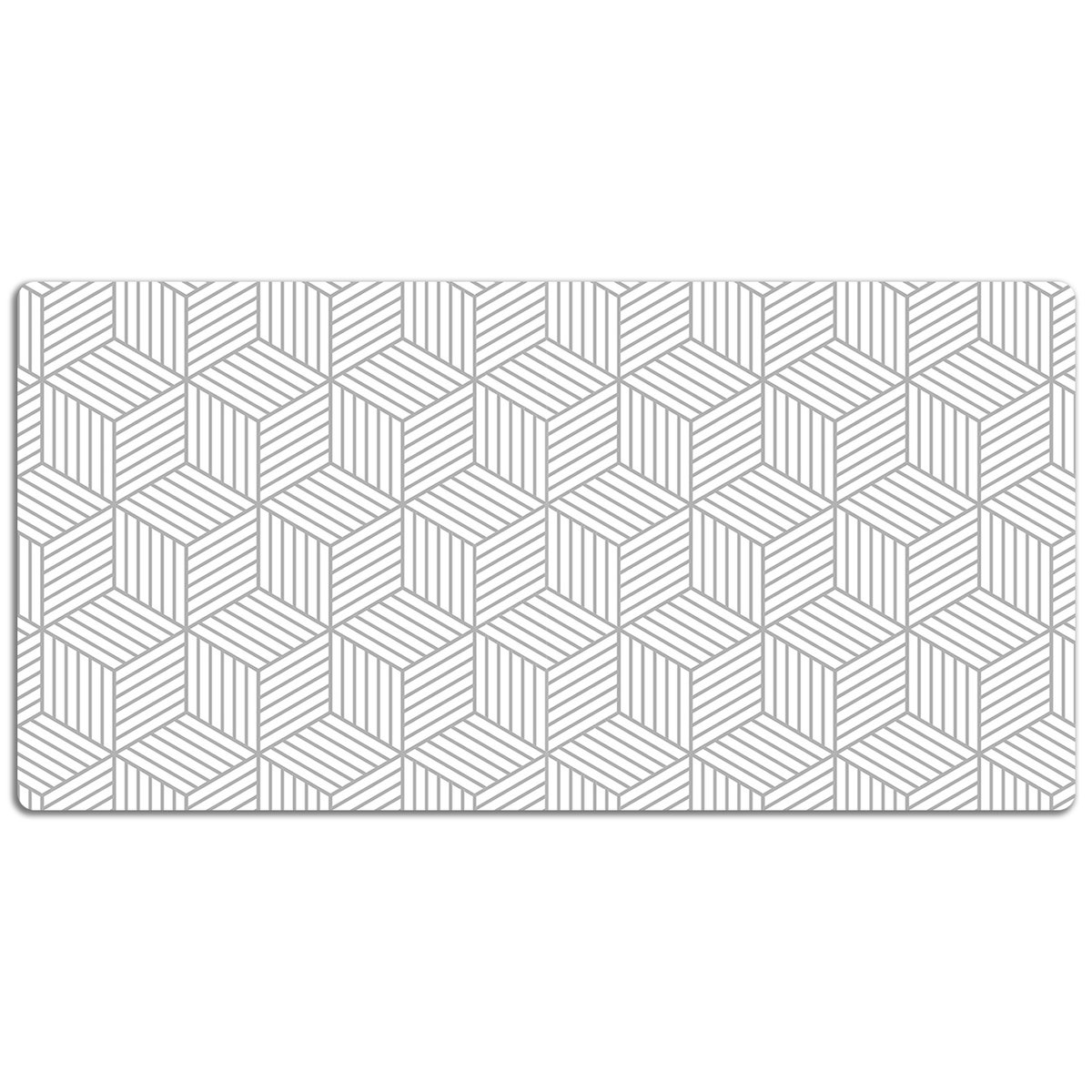 Podkładka na biurko z nadrukiem Sześciany wzór geometryczny 3D 120x60 cm