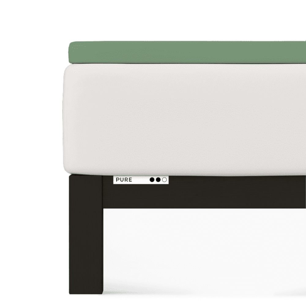Prześcieradło Topper Schlafgut 90 x 190cm -100 x 220cm Green Mid 665