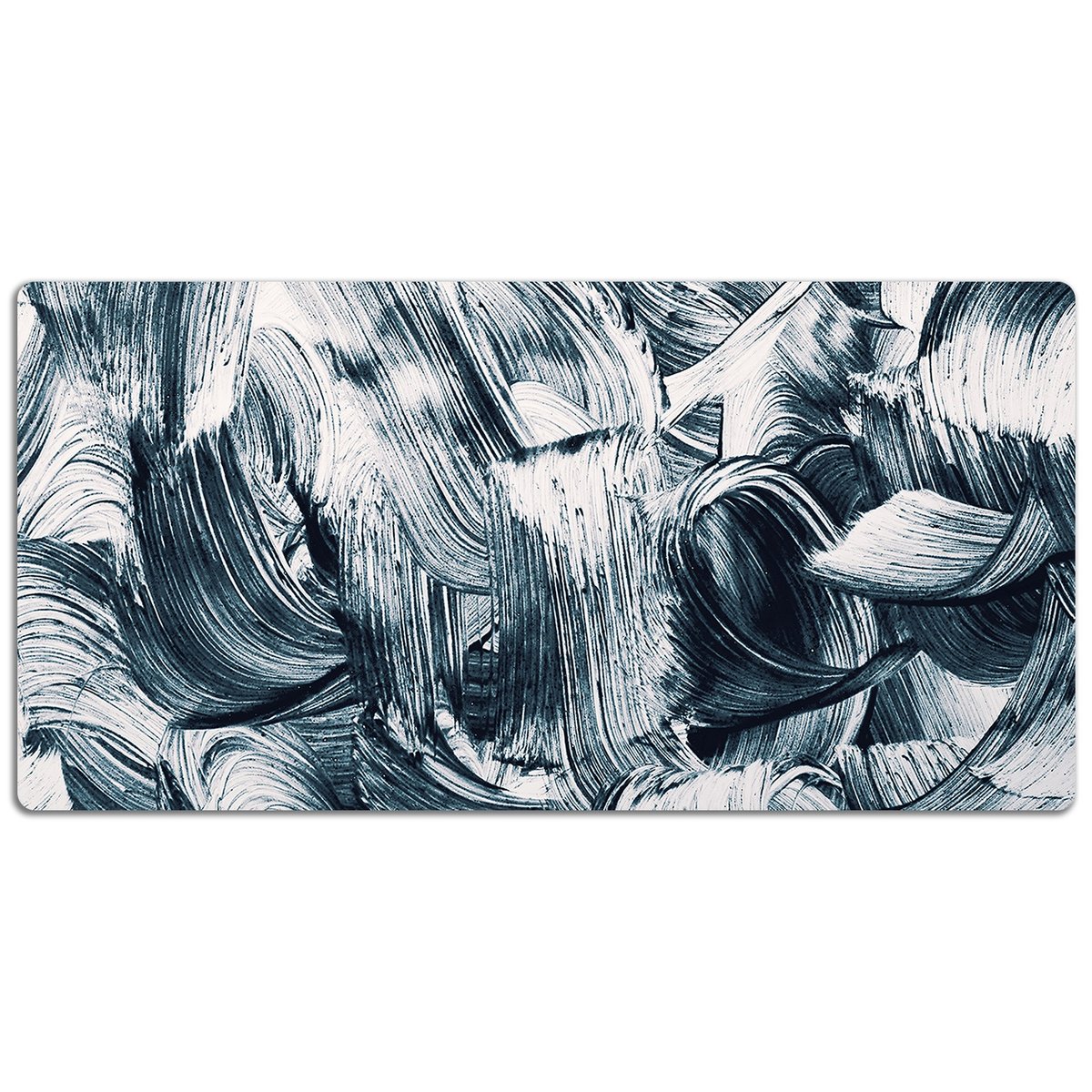 Podkładka na biurko z nadrukiem Ciemne ślady pędzla 120x60 cm