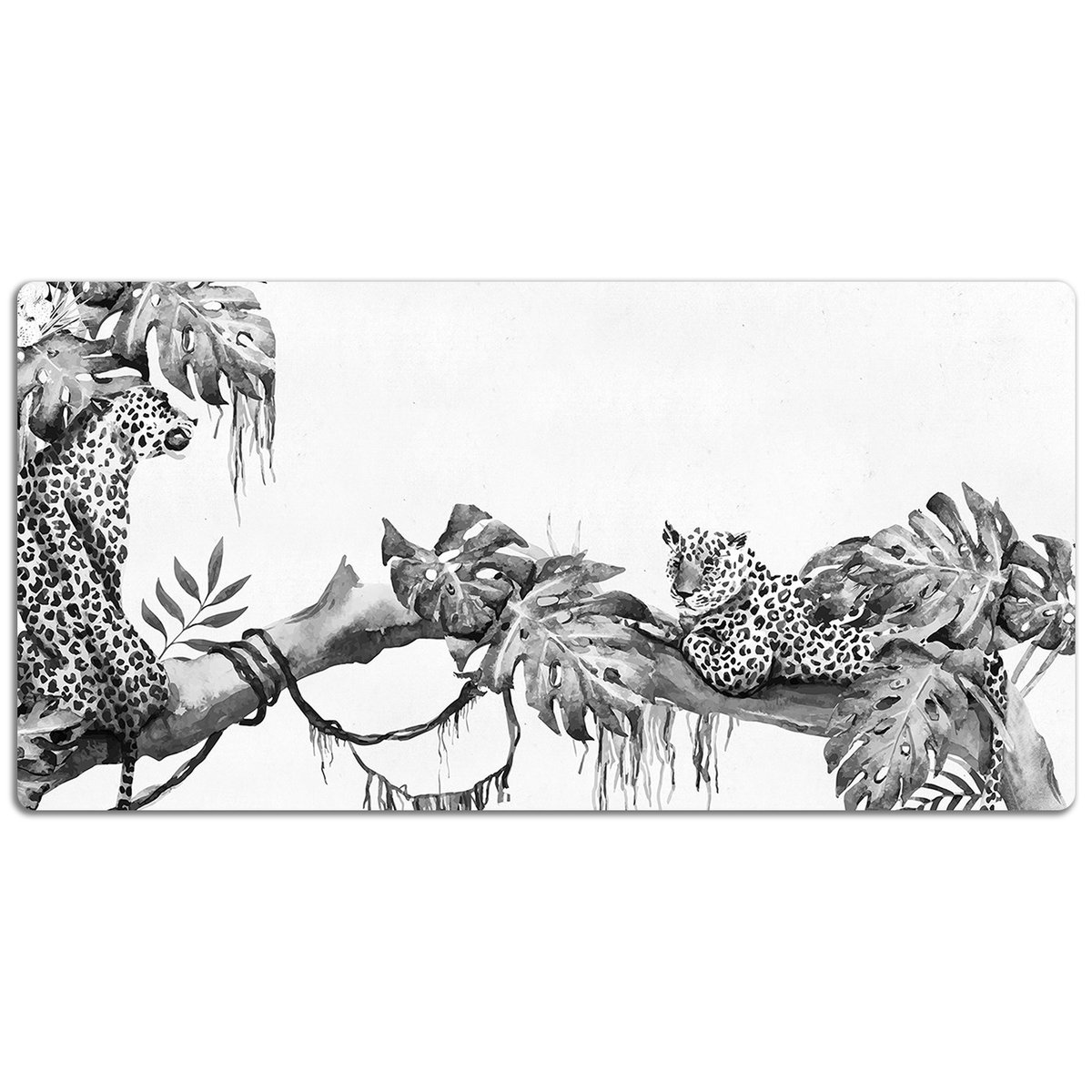 Podkładka na biurko z nadrukiem Gepardy na drzewie 120x60 cm